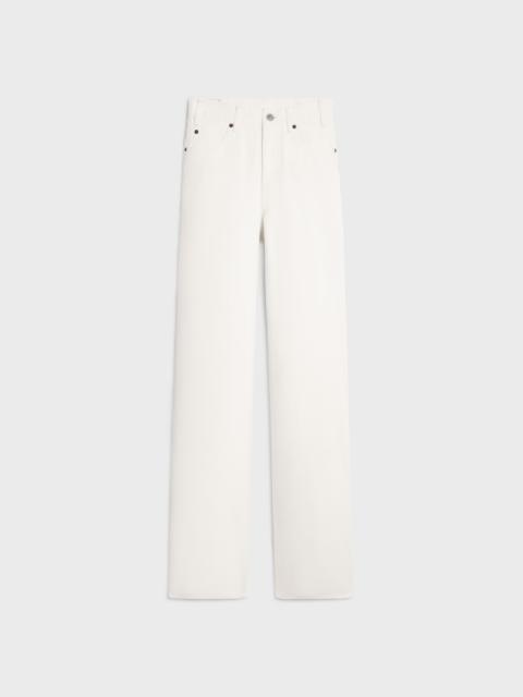 CELINE kitty jeans in optic white wash denim