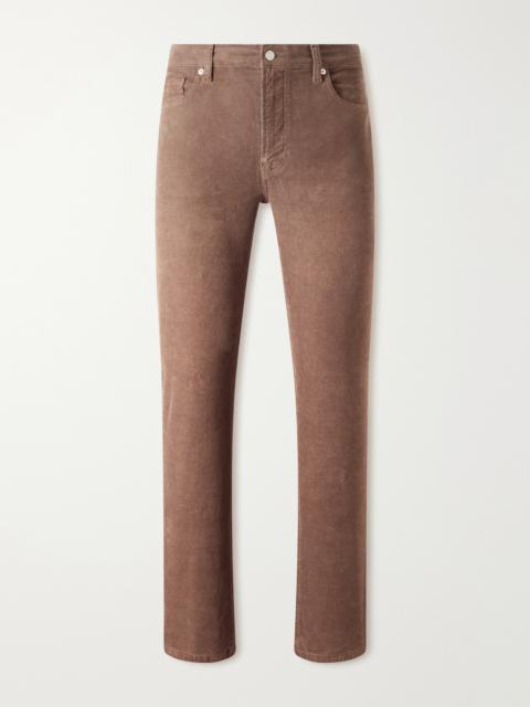 FRAME Modern Straight-Leg Cotton-Blend Corduroy Trousers