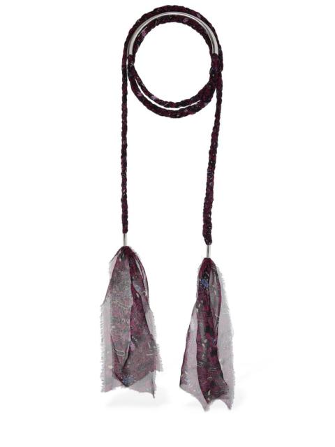 Isabel Marant Riviera silk scarf necklace
