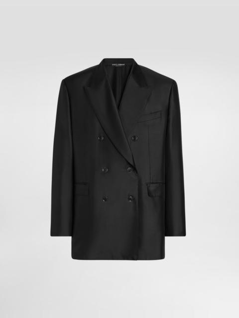 Dolce & Gabbana Sicilia light double-breasted silk twill jacket
