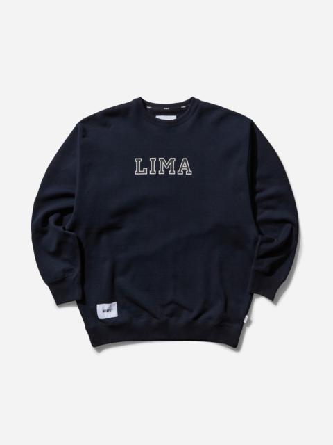 WTAPS Men's Academy Crewneck Sweatshirt Navy