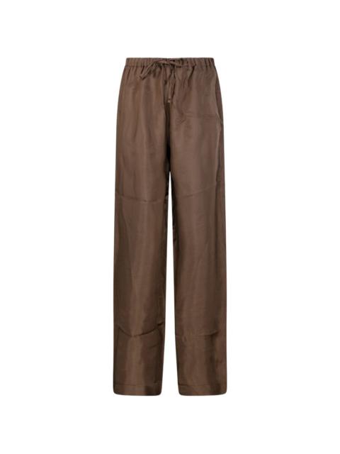 RÓHE mini-check drawstring trousers