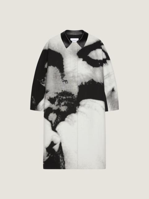 Givenchy CAR COAT IN COTTON WITH PORTRAIT JACQUARD