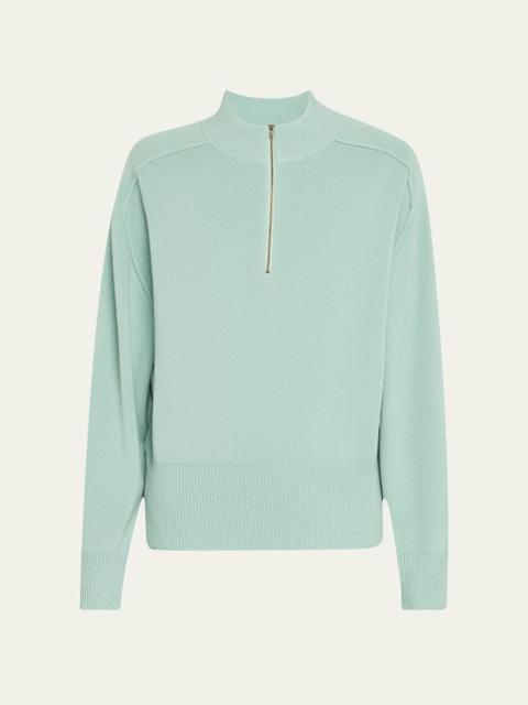 6397 Half-Zip Wool-Cashmere Pullover