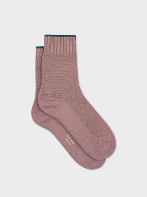 Paul Smith Textured Cotton-Blend Socks