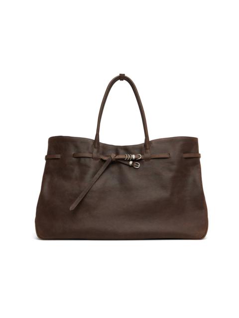MARGESHERWOOD Brown Leather 'Grandma' Used XL Bag