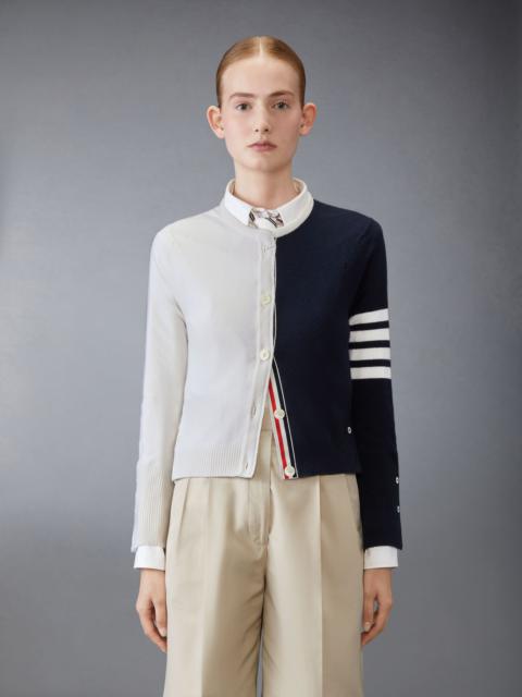 Thom Browne Cashmere 4-Bar Cropped Cardigan