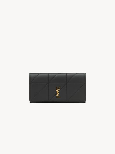 SAINT LAURENT JAMIE LARGE FLAP WALLET IN LAMBSKIN