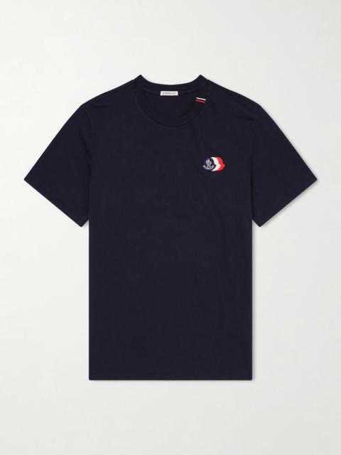 Moncler Logo-Appliquéd Cotton-Jersey T-Shirt