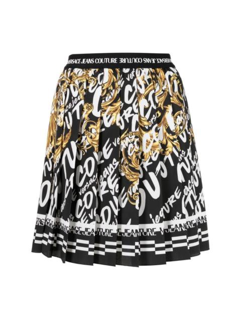 VERSACE JEANS COUTURE Logo Brush Couture mini skirt