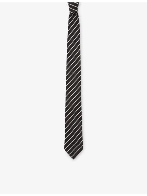 Claudie Pierlot Striped Slim Woven Tie