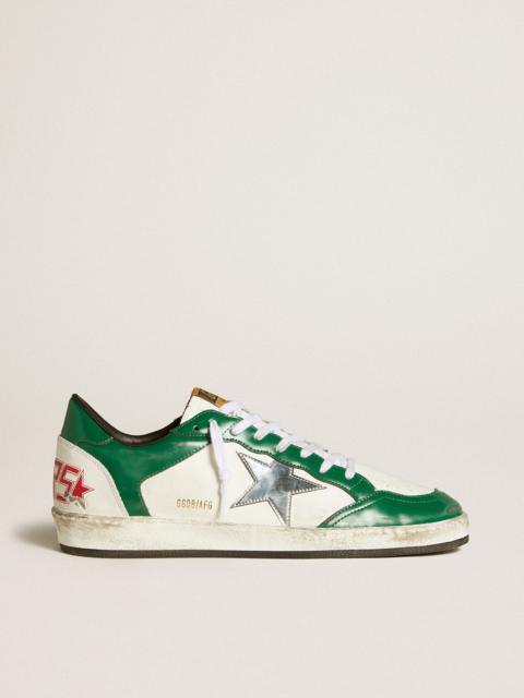 Men's Ball Star LAB in green and white leather with silver star