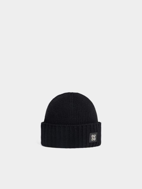 DSQUARED2 D2 UPSIDE DOWN KNIT BEANIE