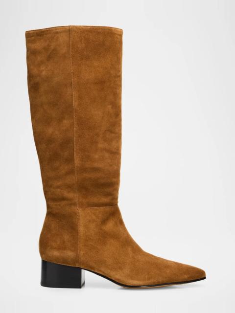 Vince Adan 40MM Suede Knee-High Boots