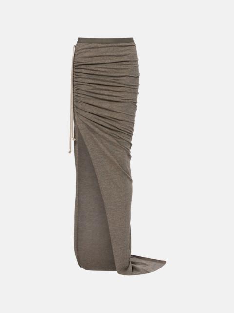 Rick Owens Cotton-blend jersey maxi skirt
