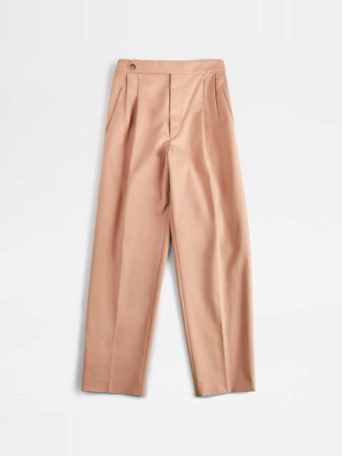 Tod's PANTS IN STRETCH COTTON - BEIGE