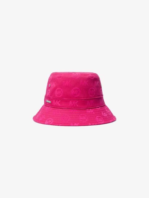 MICHAEL KORS Logo Embossed Stretch Cotton Bucket Hat