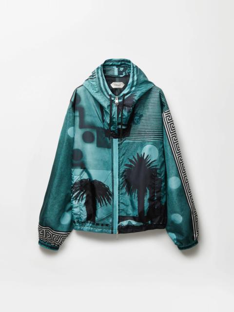 VERSACE Printed Nylon Windbreaker