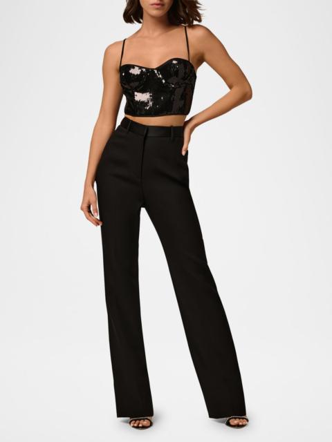 KIKI DE MONTPARNASSE Sequin Longline Bra