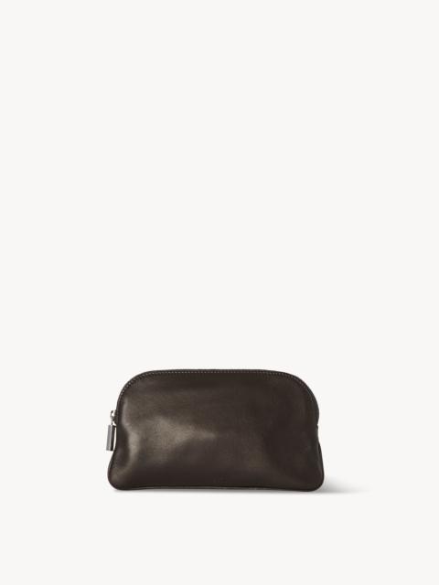 The Row EW Circle Pouch in Leather
