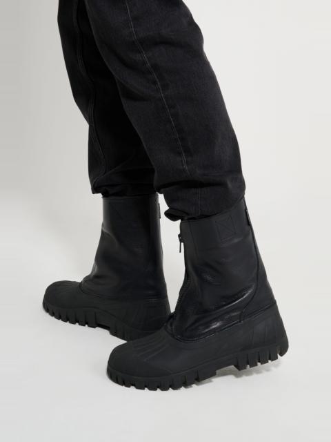 Patrol Zip Boot Leather Black