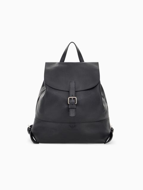 GIORGIO ARMANI GIORGIO ARMANI X KITH PEBBLED-LEATHER BACKPACK