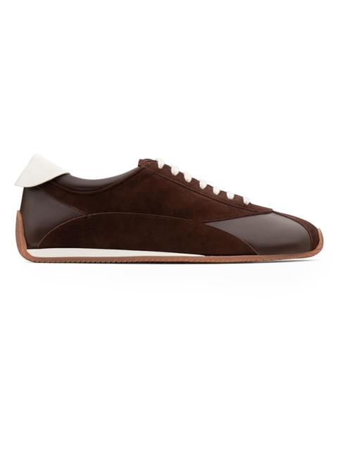NEOUS Women's Berenices Low-Top Suede & Leather Sneakers - Dark Chocolate Cream