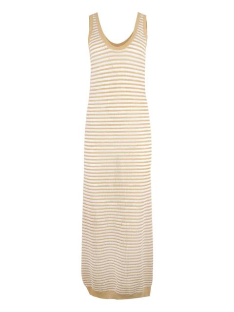 Brunello Cucinelli striped midi dress