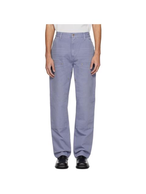 Carhartt WIP Blue Double Knee Trousers