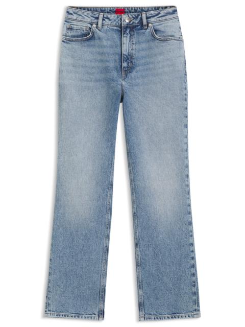 HUGO SLIM-FIT HIGH-RISE JEANS IN STRETCH COTTON