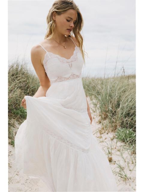 LoveShackFancy Espa Lace-Trimmed Maxi Dress
