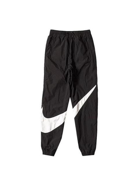 Nike Nike Big Swoosh SportsWear Woven Long Pants Sports Pants US Edition Black AR9894-010