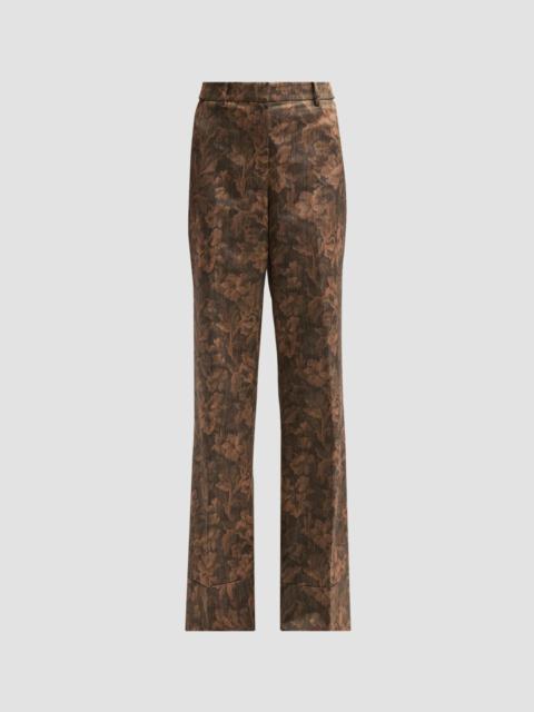KOBI HALPERIN Women's Melanie Floral Jacquard Pants - Brown Multi