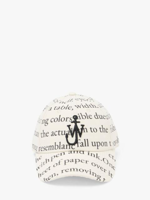 JW Anderson BASEBALL CAP WITH ANCHOR LOGO