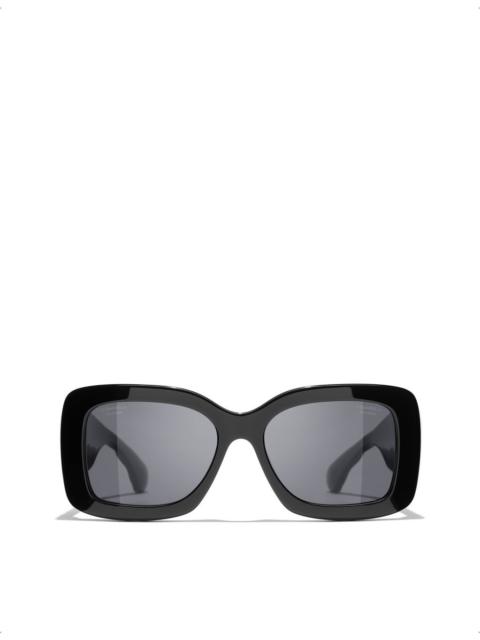 CHANEL CH5483 square-frame acetate sunglasses