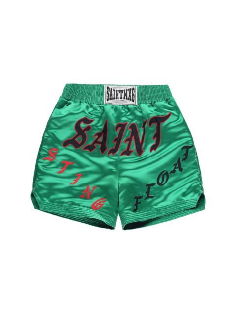 SAINT M×××××× graphic-print boxing shorts