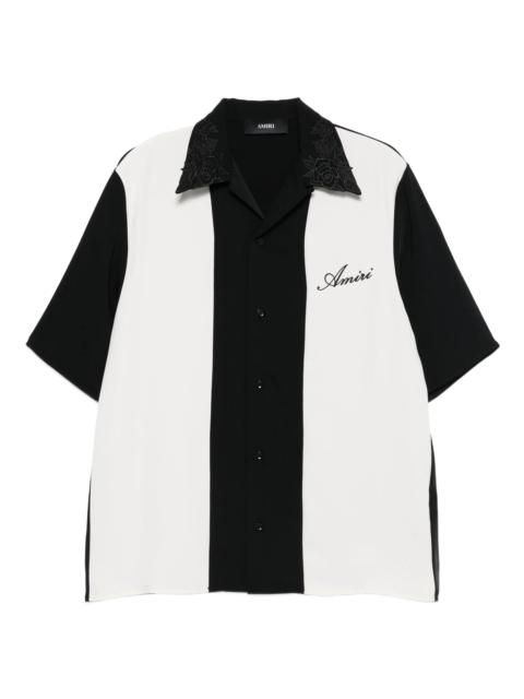 AMIRI Amiri Floral-collar Panelled Shirt