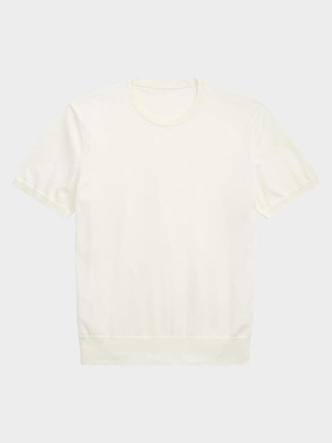 Ralph Lauren Men's Cotton Short-Sleeve Crewneck Sweater