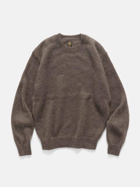 BATONER Pure Mohair Crew Neck Olive
