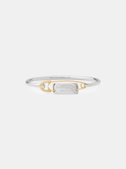 kate spade Bits And Baubles Sam Tag Safety Pin Bangle