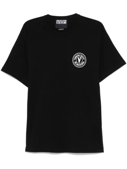 VERSACE JEANS COUTURE 로고 인쇄 티셔츠