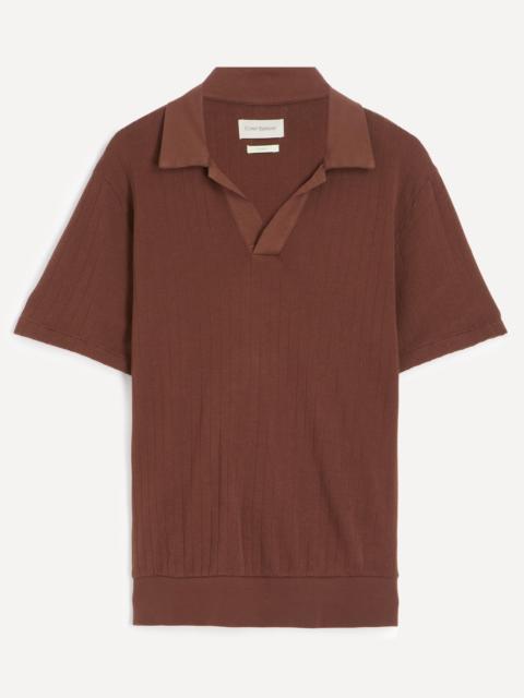 Oliver Spencer Westcott Coburn Brown Polo Shirt