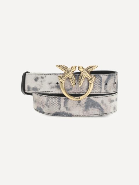 PINKO Python print Belt