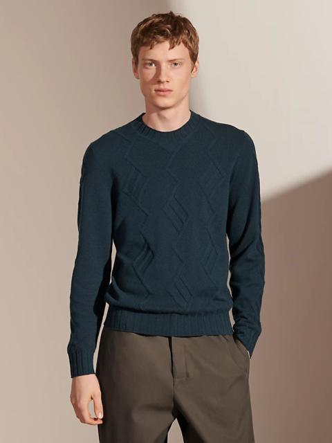 Hermès "Torsades geometriques" crewneck sweater