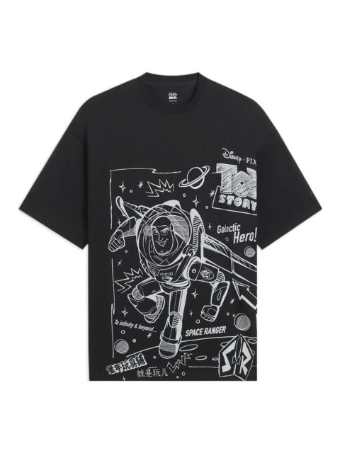 Li-Ning x Disney Toy Story Graphic Loose Fit T-shirt 'Black' AHSS703-1