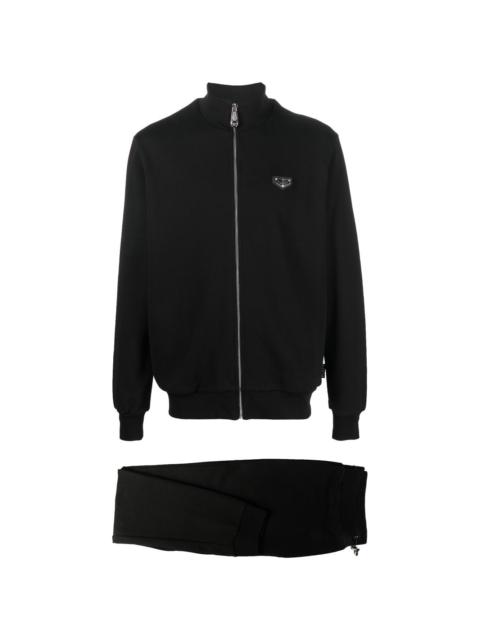 PHILIPP PLEIN logo plaque tracksuit set