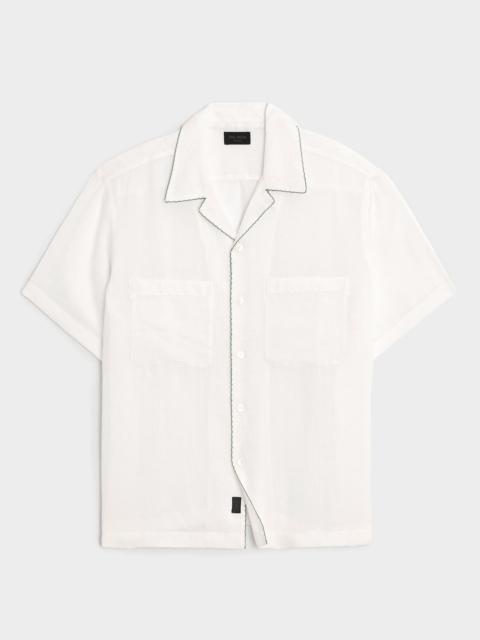 TODD SNYDER Embroidered Capri Shirt