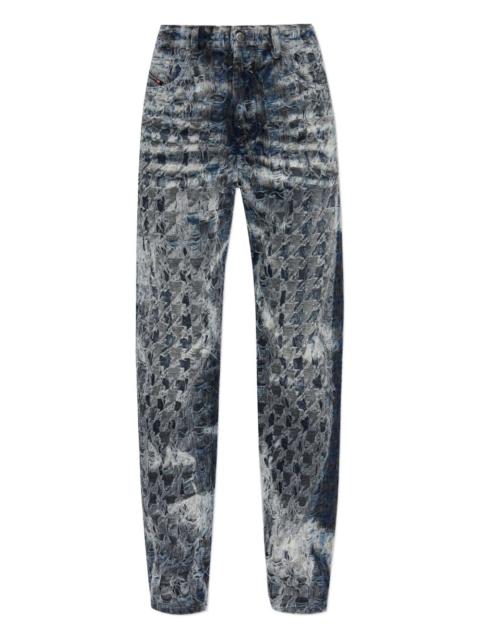 Diesel frayed-effect jeans