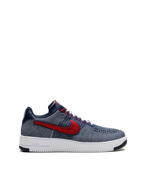 Nike Air Force 1 Ultra Flyknit Low "Patriots Robert Kraft Wolf Grey" sneakers