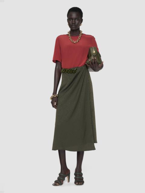 JOSEPH Tanger Jacquard Silk Skirt